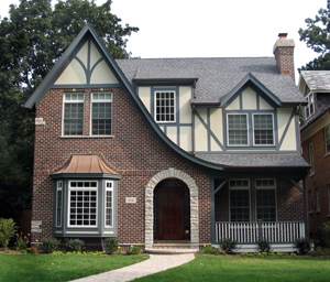 House Front Design on This Single Family Home Was Designed In 2003 In A Tudor Style